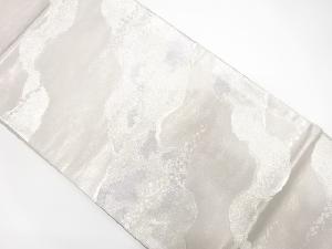 道長取りに箔散らし模様織出し袋帯